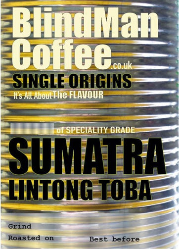 Label for Sumatra Lintong Toba.