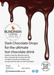 Dark chocolate drops for the ultimate hot chocolate drink